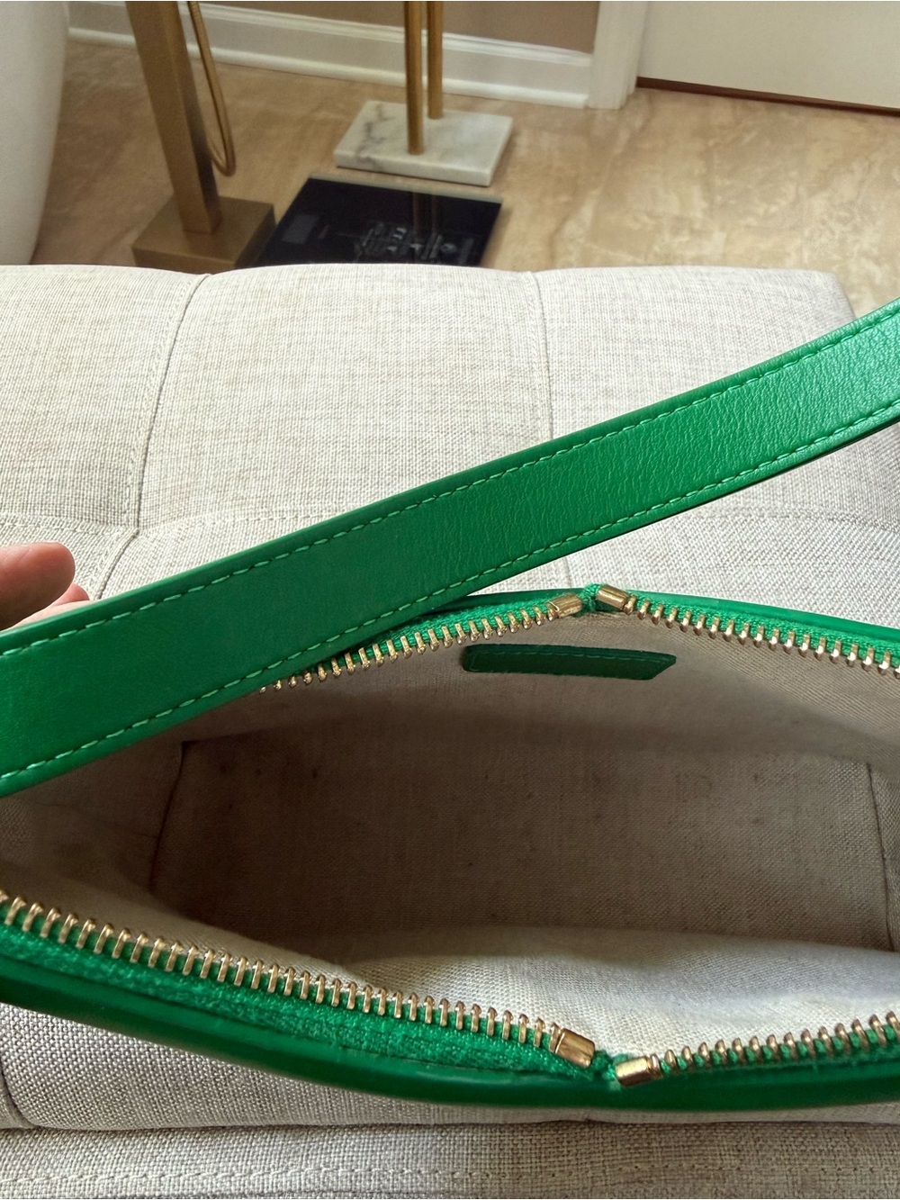 Mansur Gavriel Emerald Green Shoulder Bag - Picture 9 of 9